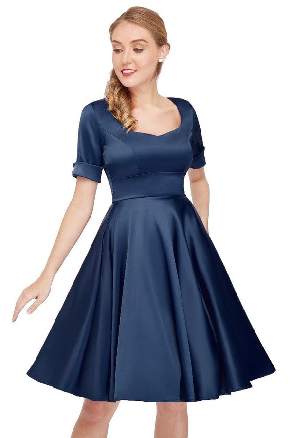 Kleid satin blau *reduziert von 58€*