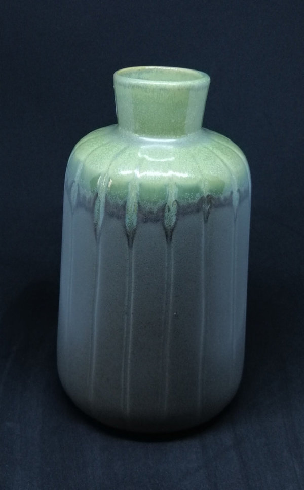Vase grün/grau