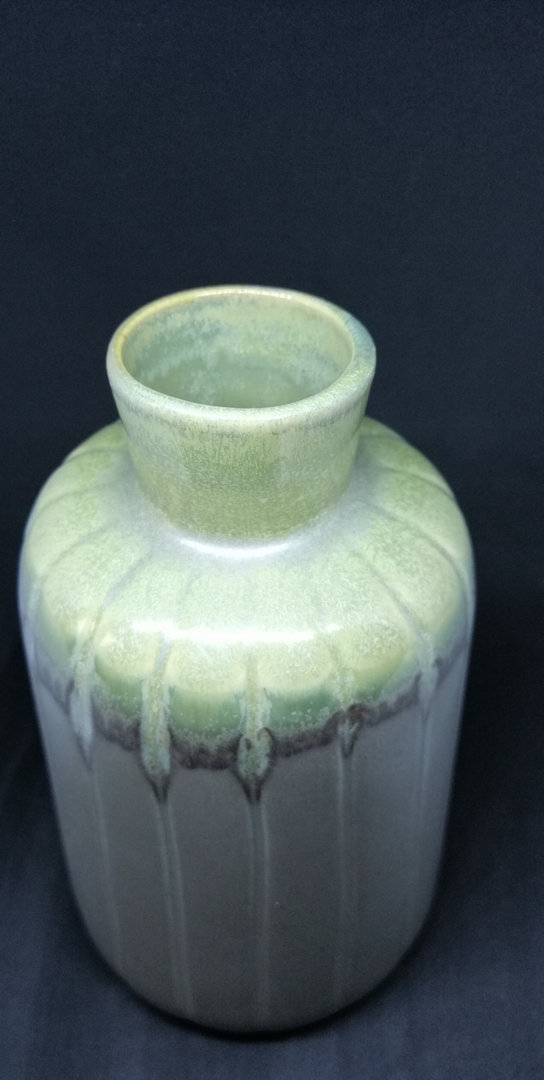 Vase grün/grau